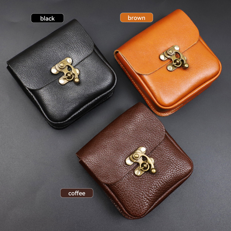 Home Security Key - Bolsa de Cintura Pequena em Couro