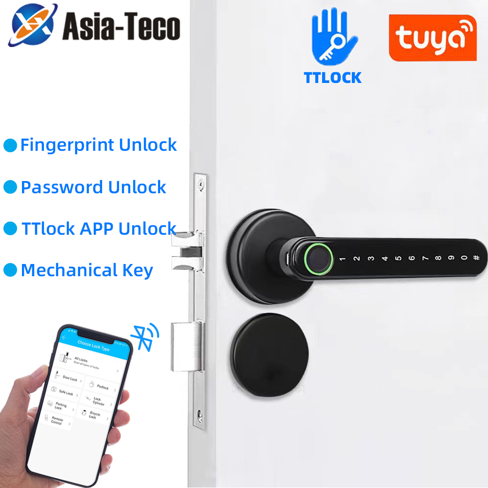 Home Security Key - Ttlock inteligente bluetooth fechadura de impressão