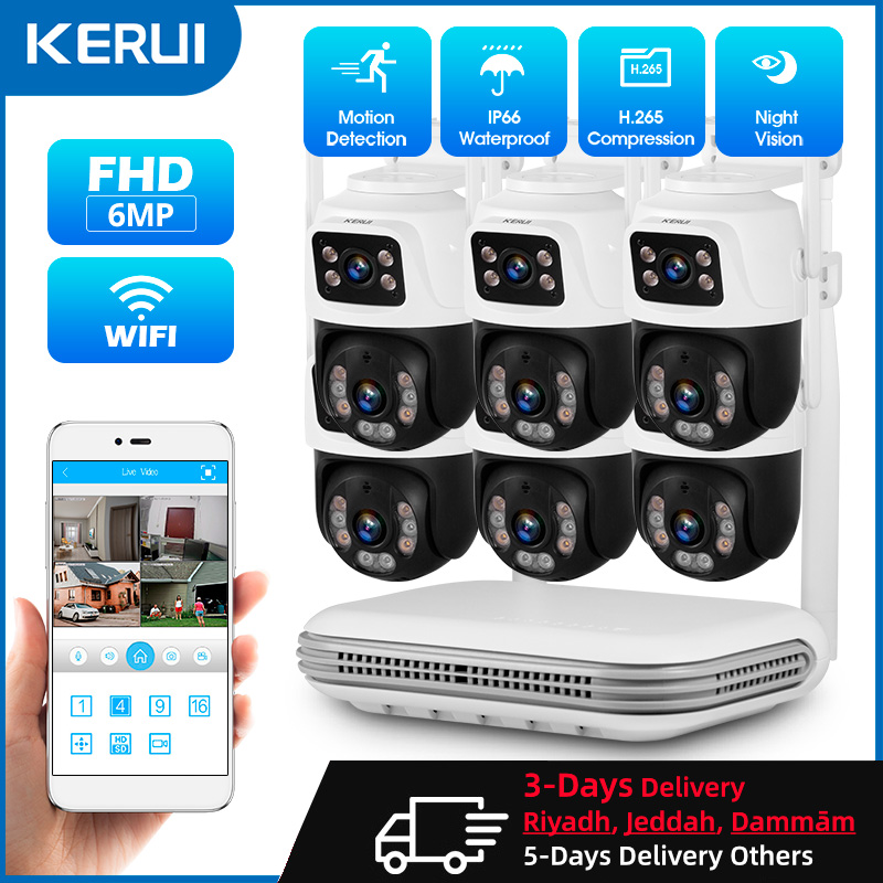 Home Security And Cctv - Kerui à prova d'água 6mp hd