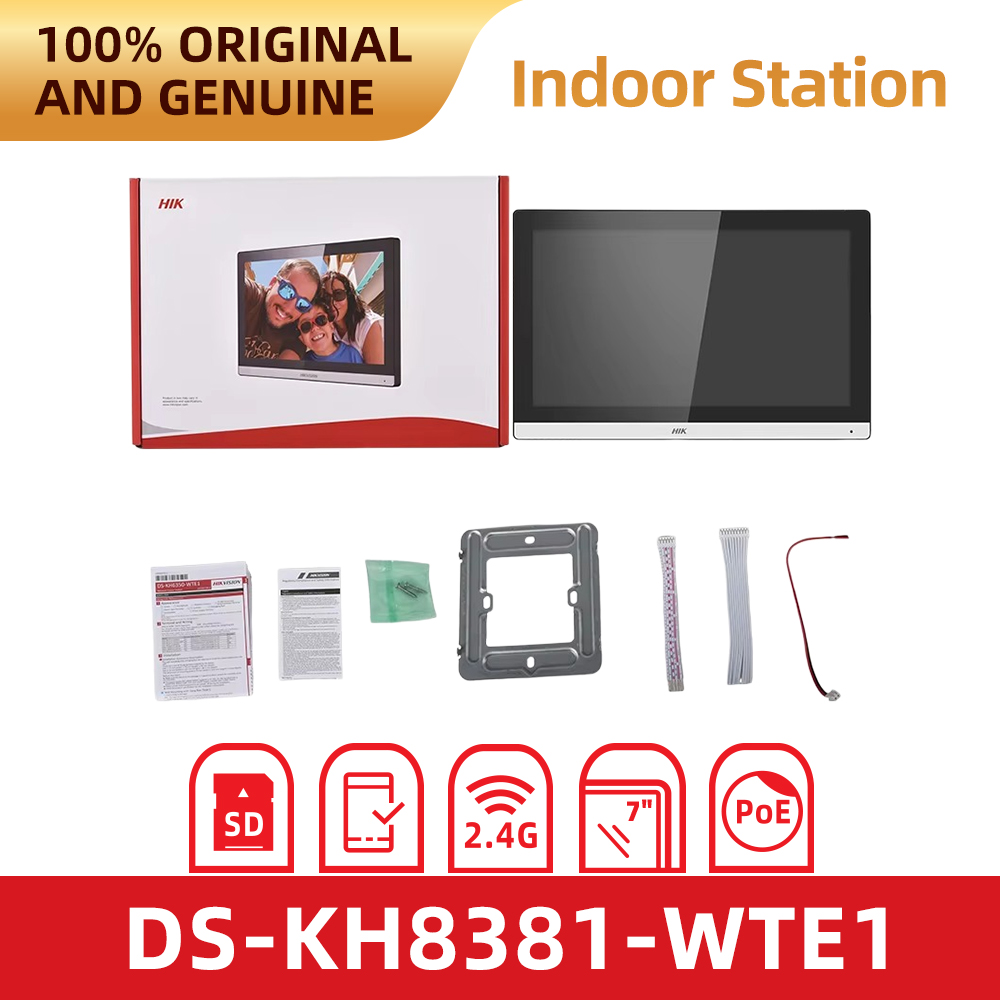 Home Security System Hikvision - Hikvision DS-KH8381-WTE1 Interfone IP com Tela