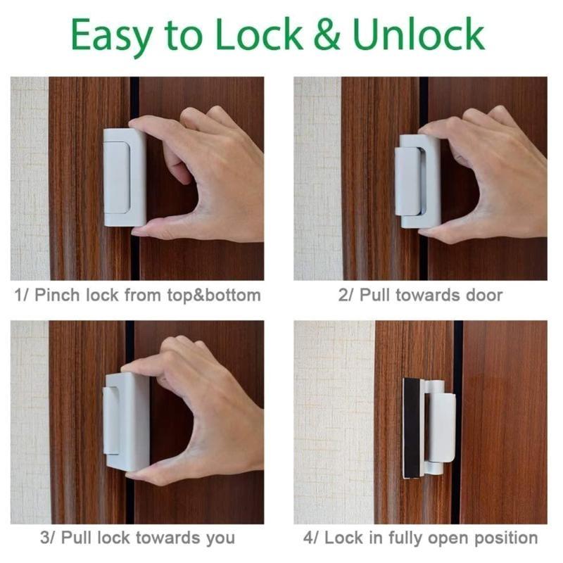 Home Security Door Reinforcement Lock - 652f fechadura reforço porta segurança doméstica