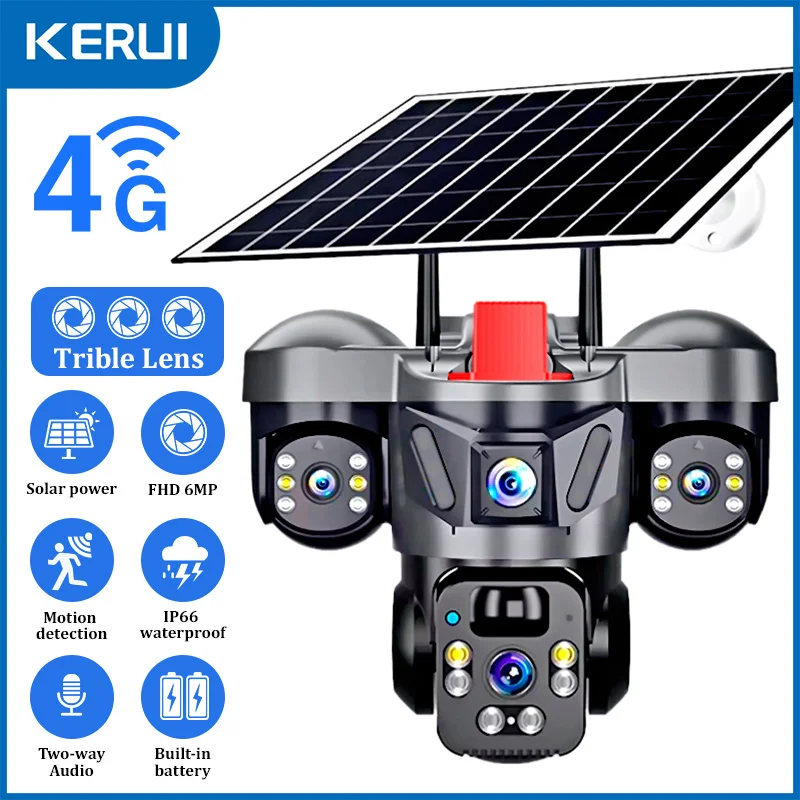 Home Security And Cctv - Kerui ao ar livre ptz 6mp