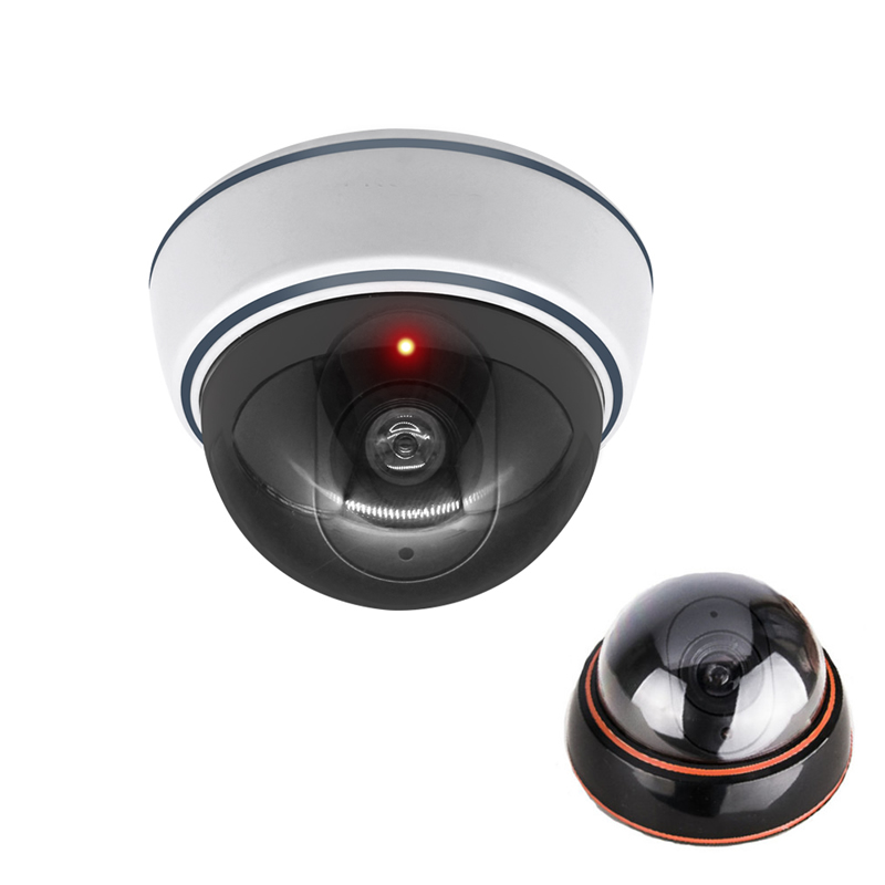 Home Security And Cctv - Criativo preto/branco falso dome câmera simulação
