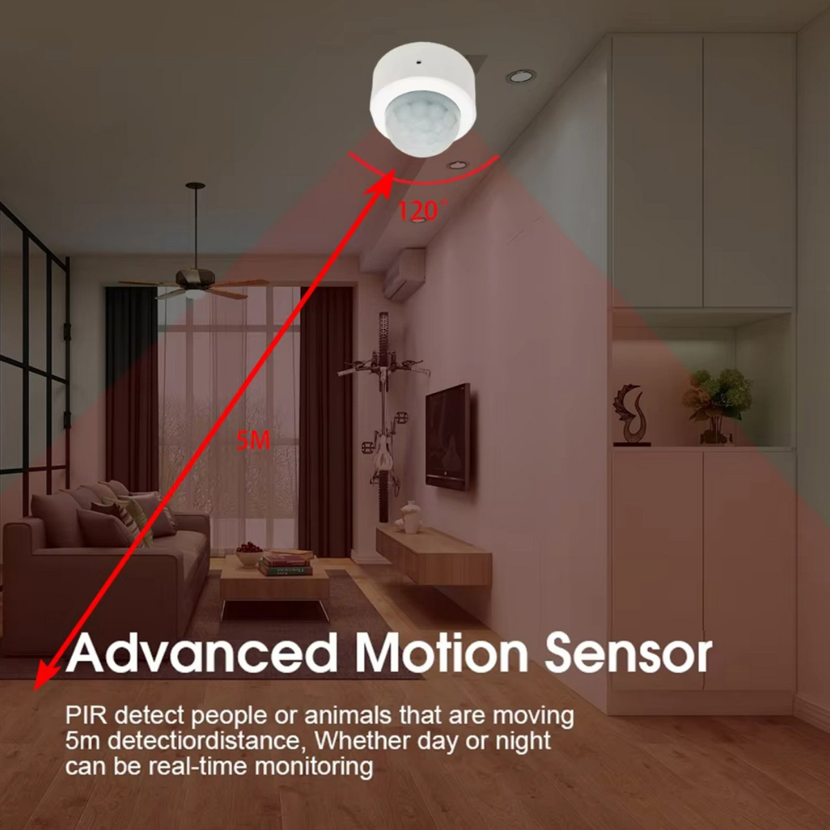 Sensor de Movimento Zigbee PIR - Home Security Device avaliação e preço