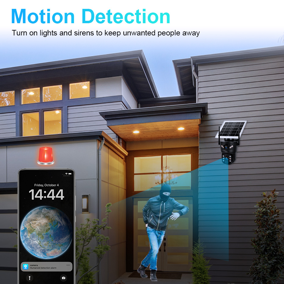 Câmera Solar KERUI 6MP 4G SIM  - Home Security Device avaliação e preço