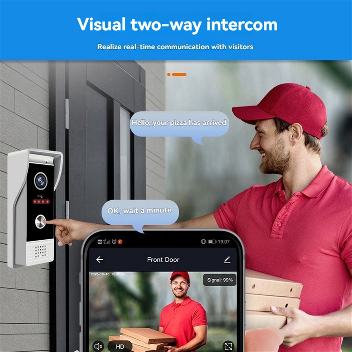 Sistema de Interfone com Vídeo - Home Security Uk avaliação e preço
