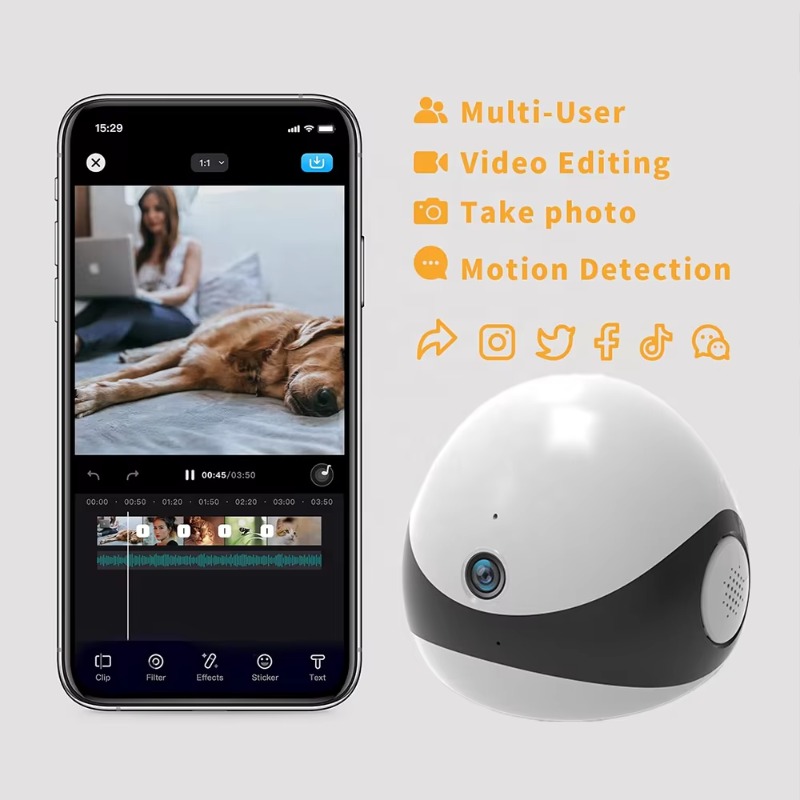 Câmera Robô Móvel Sem Fio 2K H - Home Security Robots avaliação e preço