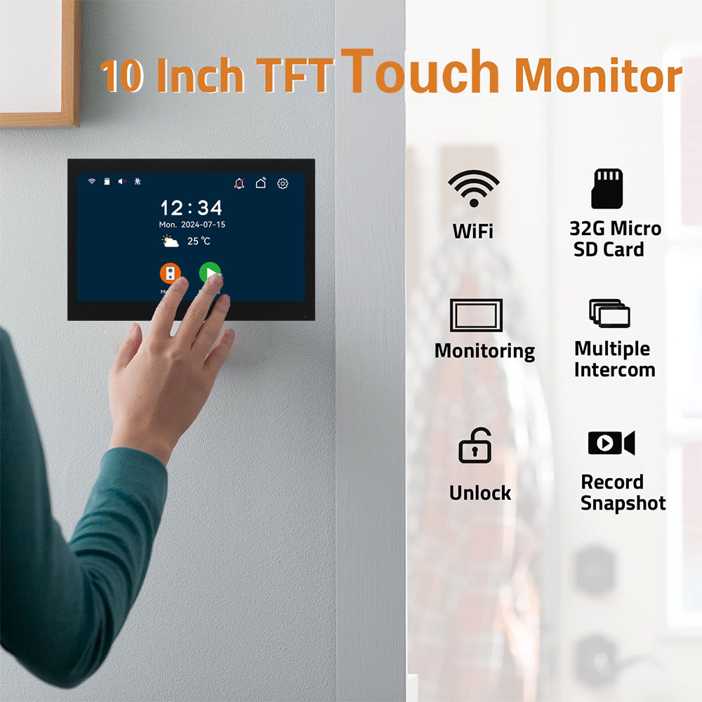 Monitor Touchscreen Tuya 1080P - Home Security Uk avaliação e preço