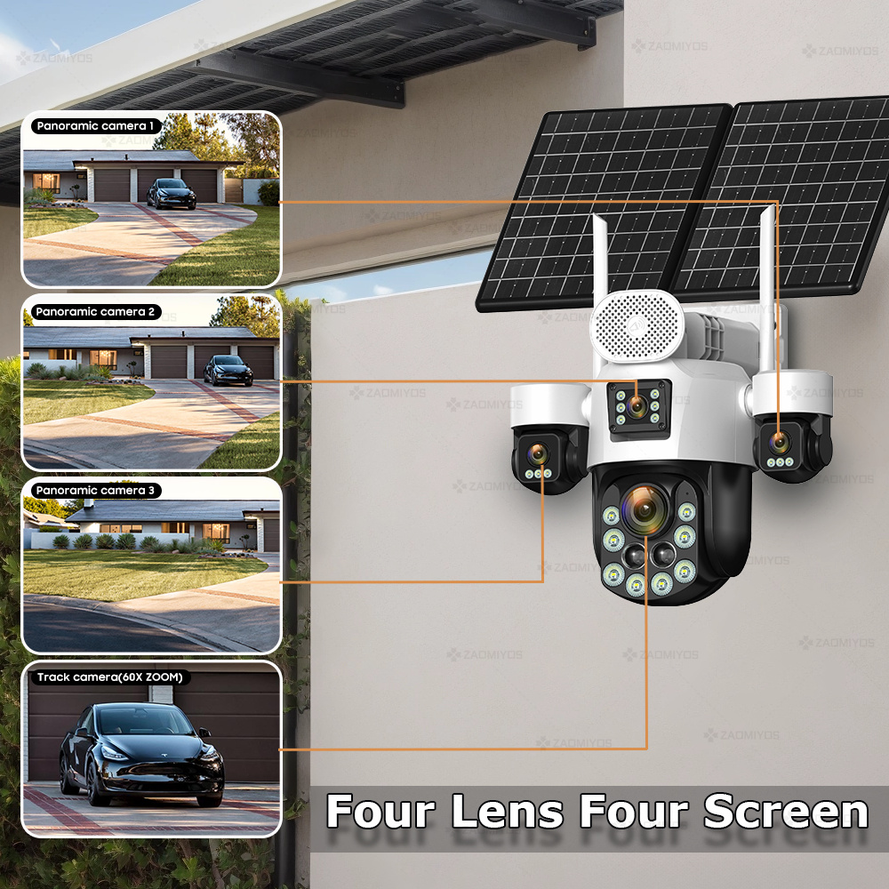 Câmera Externa 360 com 4 Lente - Home Security And Cctv avaliação e preço