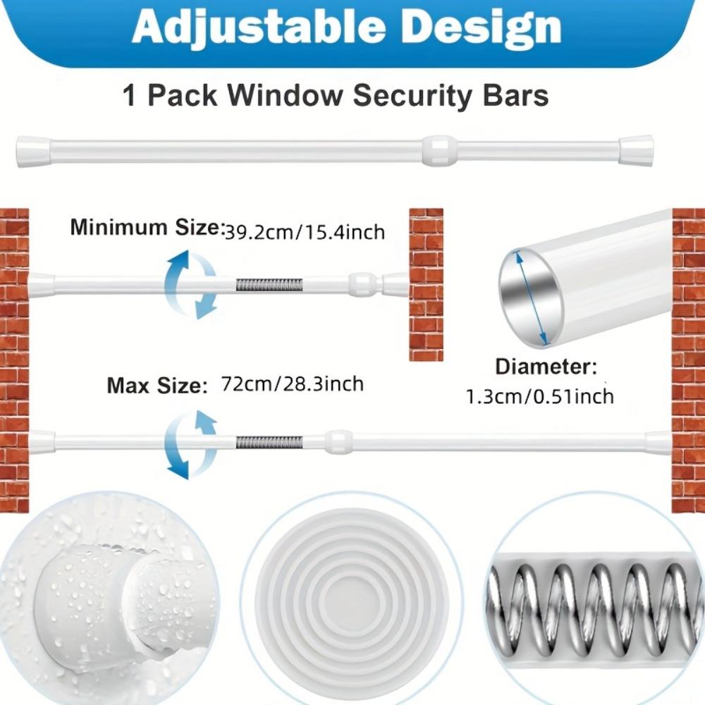 Barra de Segurança Ajustável d - Home Security Door Reinforcement Lock avaliação e preço