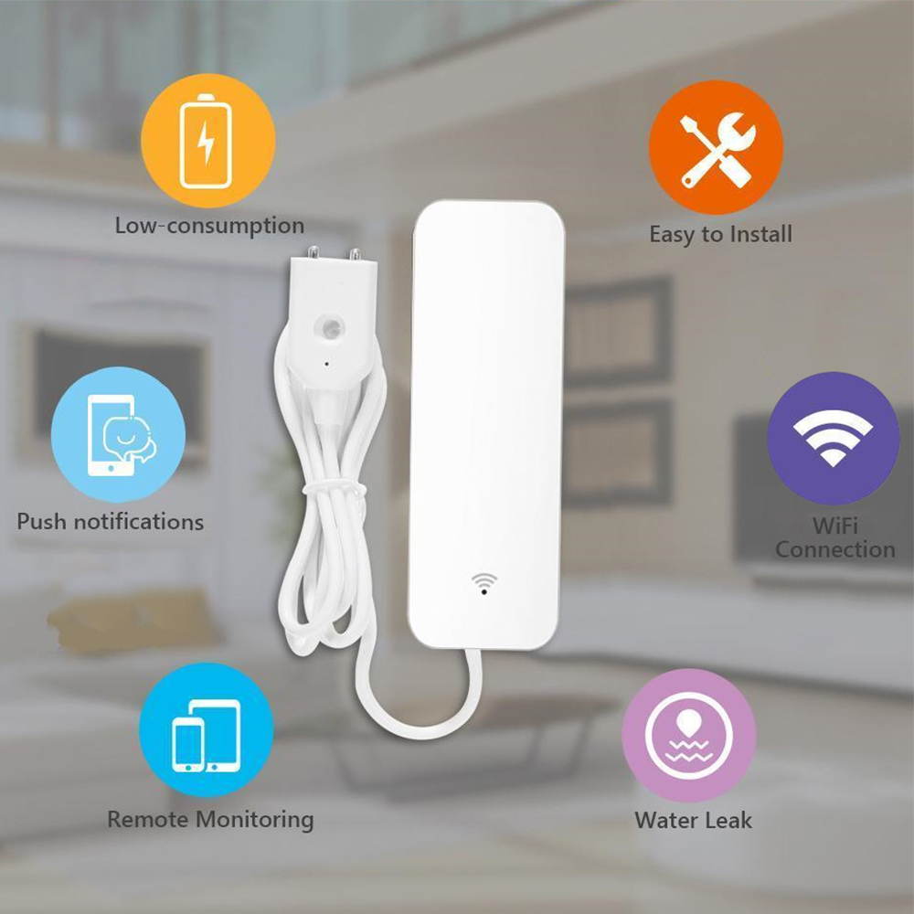 Sensor de vazamento de água wi - Home Security Device avaliação e preço