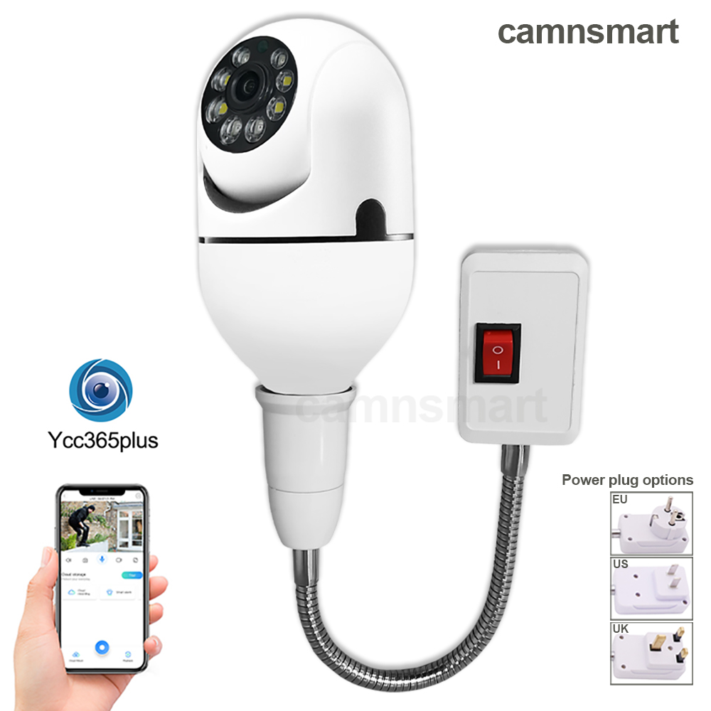 3mp mini câmera wifi e27 bulbo - Home Security Uk avaliação e preço