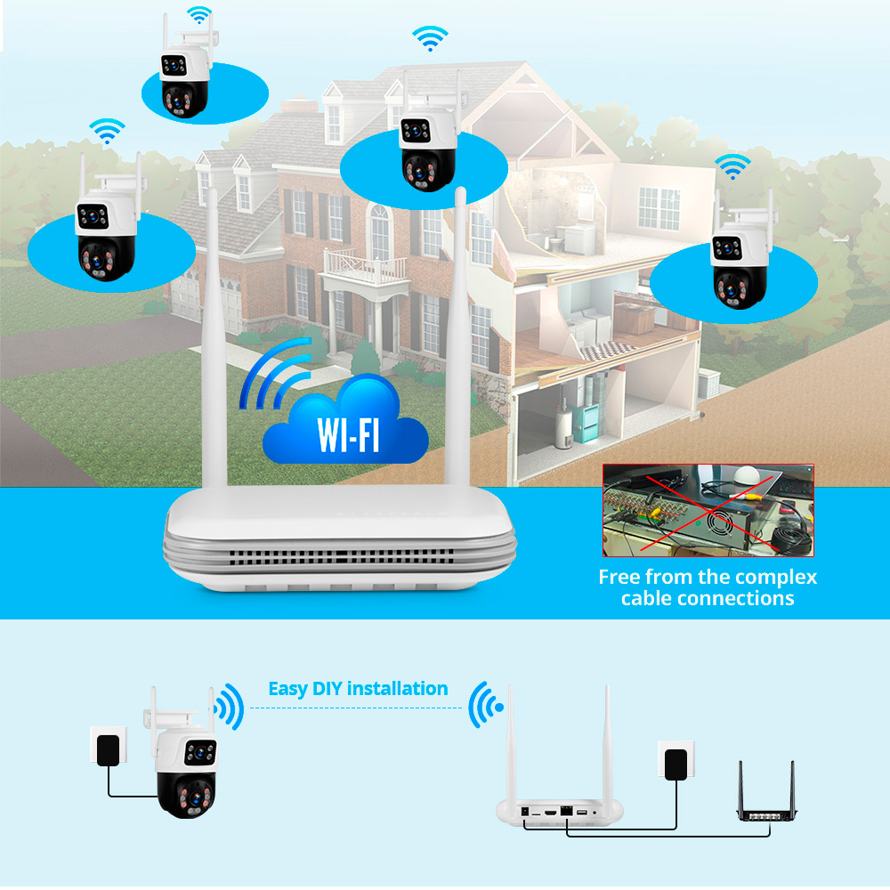 Kerui à prova d'água 6mp hd se - Home Security And Cctv avaliação e preço