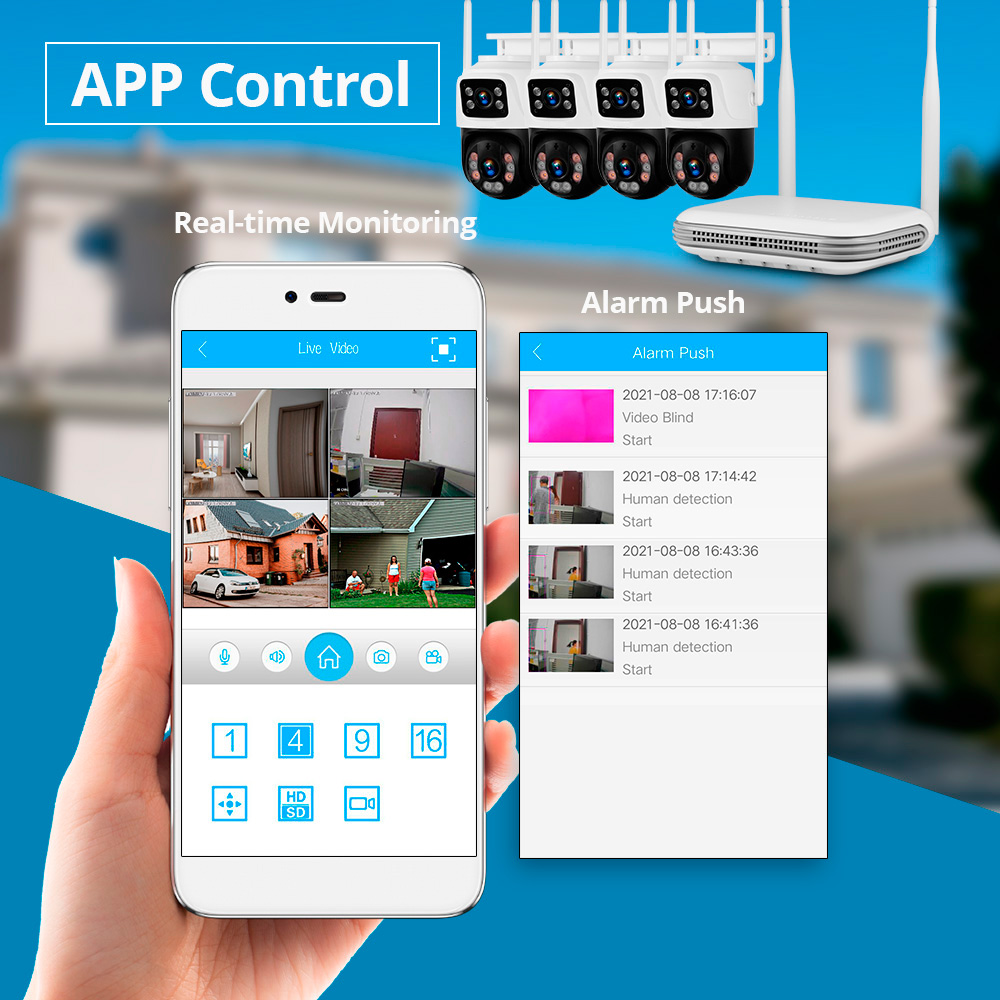 Kerui à prova d'água 6mp hd se - Home Security And Cctv avaliação e preço