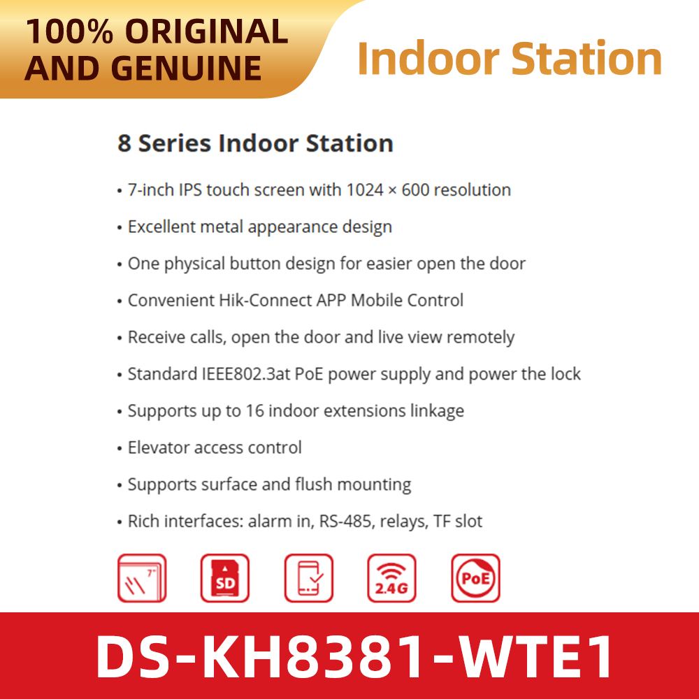 Hikvision DS-KH8381-WTE1 Inter - Home Security System Hikvision avaliação e preço