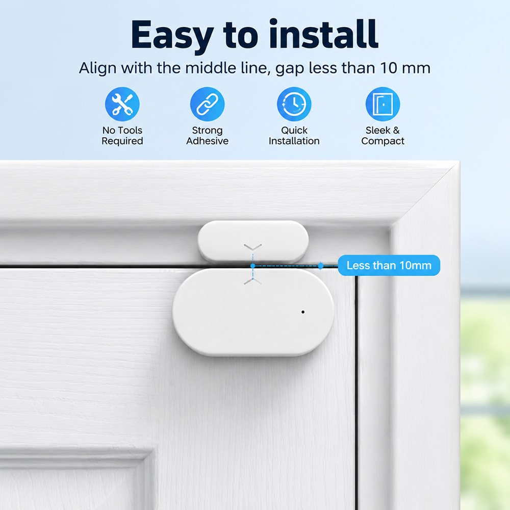 Sensor de Porta/Janela Zigbee  - Home Security Device avaliação e preço