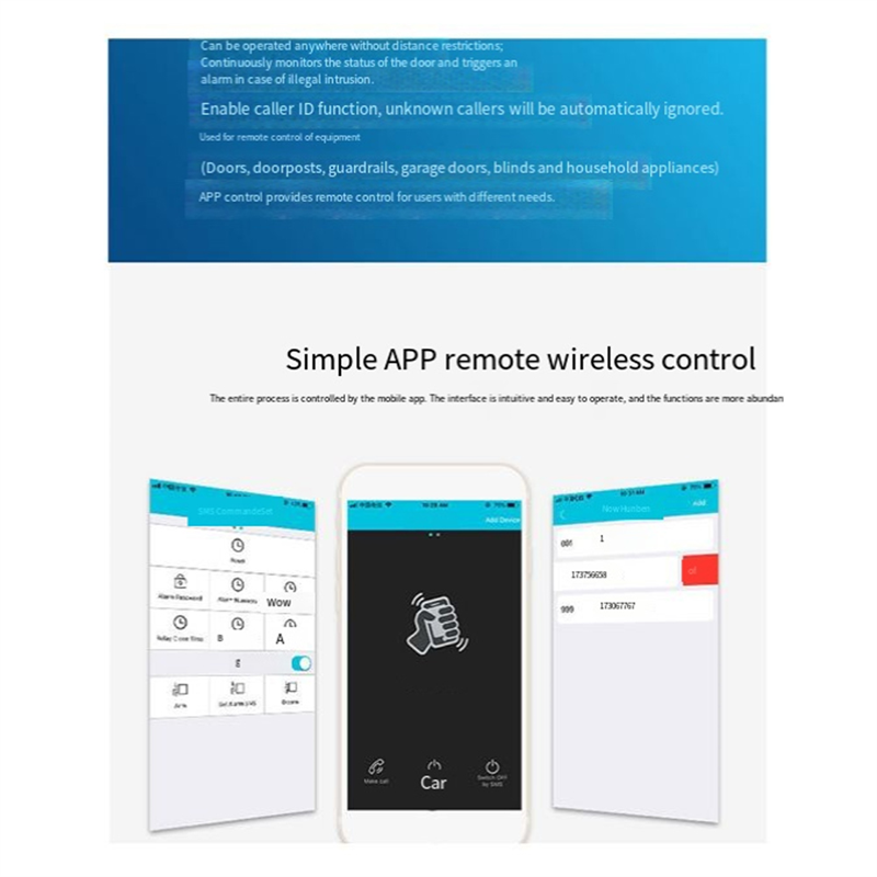 B04C-RTU5024 GSM Abridor de po - Home Security Device avaliação e preço