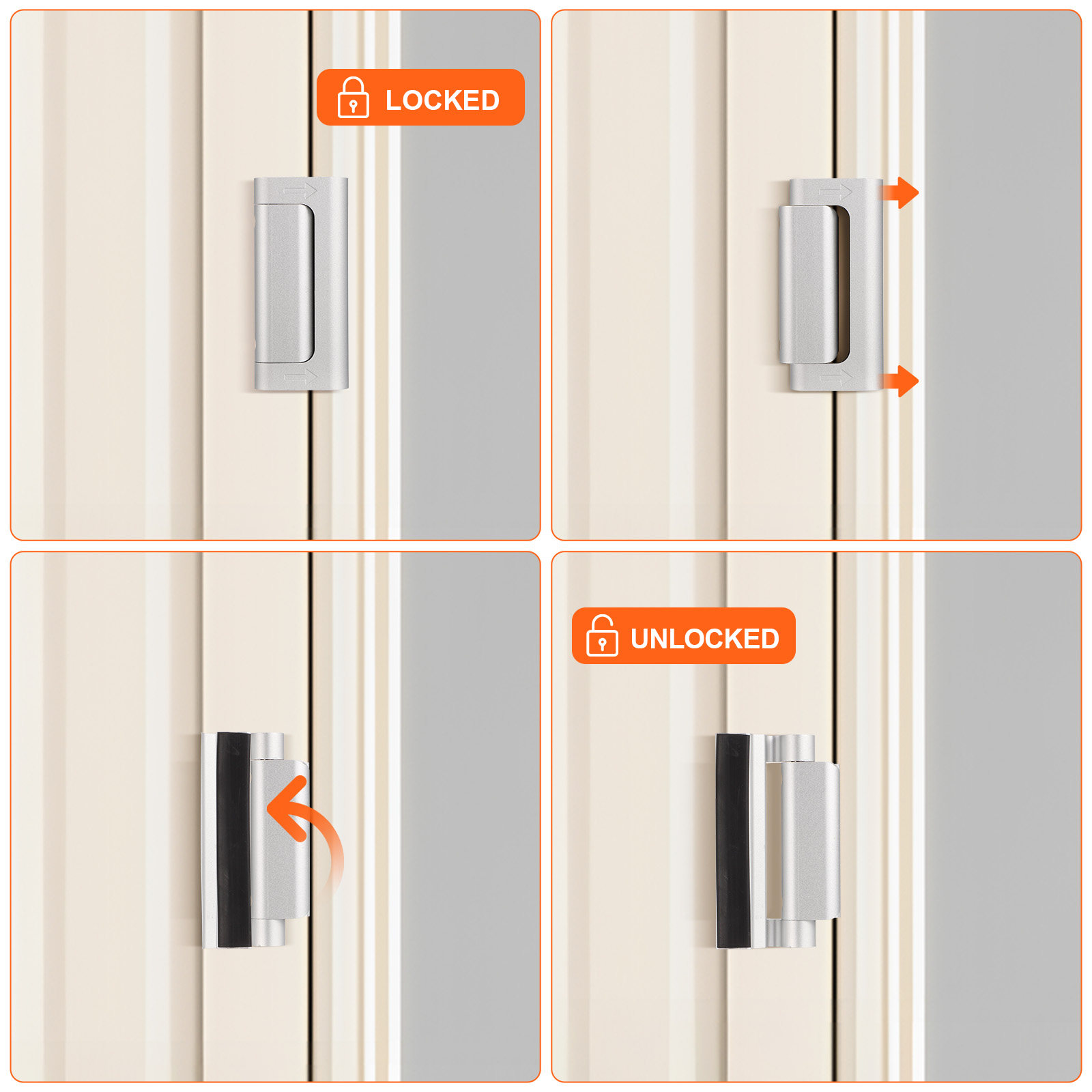 2 Peças de Trava de Segurança  - Home Security Door Reinforcement Lock avaliação e preço