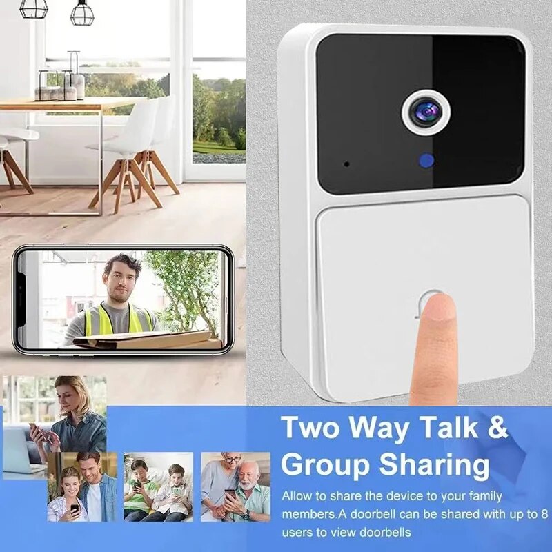Campainha de vídeo WiFi sem fi - Home Security Features avaliação e preço
