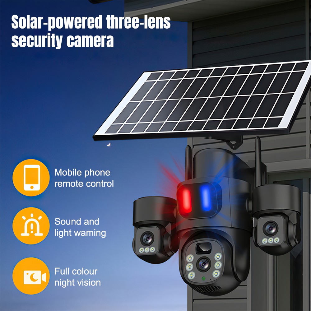 Câmera PTZ Solar WiFi Externa  - Home Security And Cctv avaliação e preço