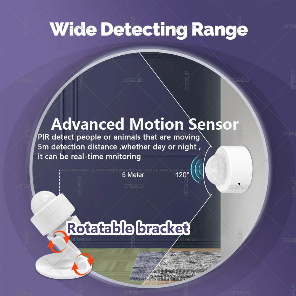 Sensor de Movimento PIR Mini Z - Home Security Device avaliação e preço