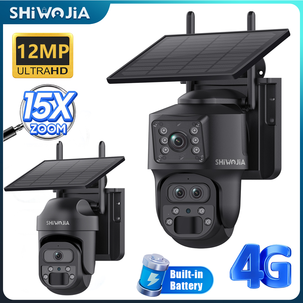 Câmera solar SHIWOJIA 15X ZOOM - Camera Solar Wireless avaliação e preço