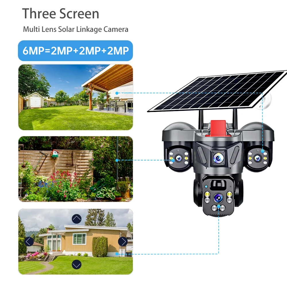 Kerui ao ar livre ptz 6mp 4g s - Home Security And Cctv avaliação e preço