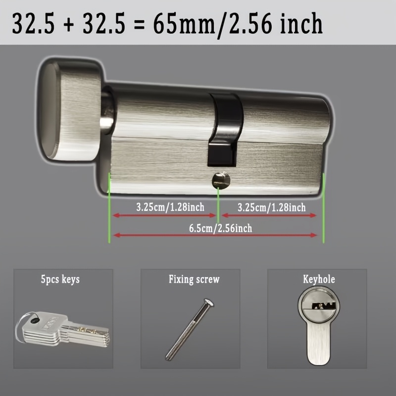 1 unidade de Cilindro de Fecha - Home Security Key avaliação e preço